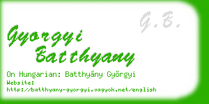 gyorgyi batthyany business card